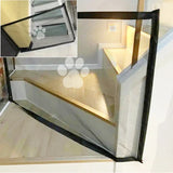 Retractable Pet Safety Gate  Mesh Barrier with Paw Print Design - Product detail 4