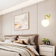 Scandinavian Globe Wall Light  Brass Finish with Adjustable Arm - Product detail 5