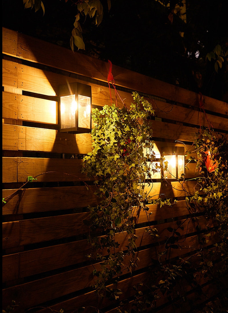 Modern Garden Wall Lamp  Solar Powered Glass Panel Design - Product detail 4