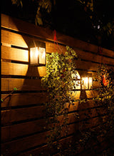Modern Garden Wall Lamp  Solar Powered Glass Panel Design - Product detail 4