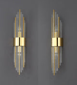 Modern Crystal Wall Lamp  Gold Finish Metal Sconce - Product detail 9