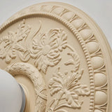 Victorian Ceiling Medallion Light  Floral Relief Pattern - Product detail 7