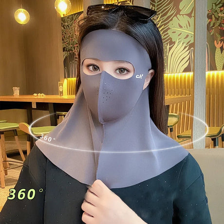 UV Protection Face Mask  Full Coverage UPF50 Cooling Design - Product showcase