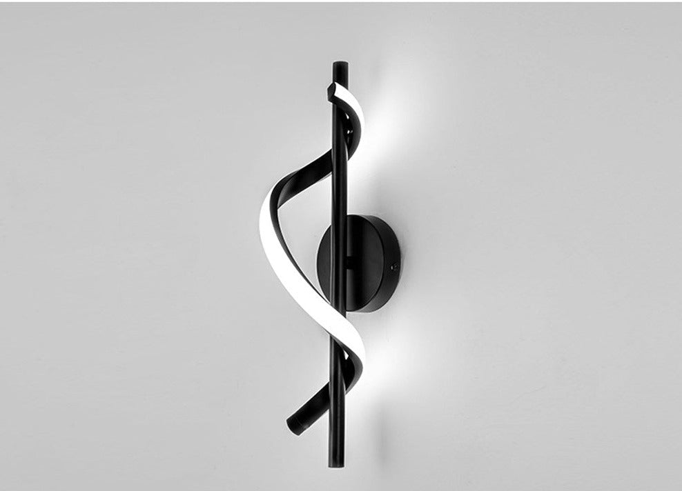 Modern Spiral Wall Light  Gold White LED Design - Product detail 9