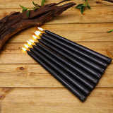 LED Taper Candles  Remote Control Black Set With Timer - Product detail 5