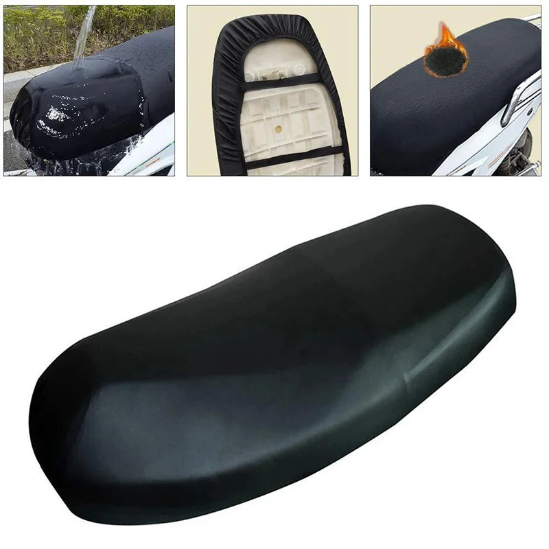 Motorcycle Seat Cover  Universal Elastic Waterproof Leather Design - Product example