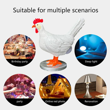 Decorative LED Night Light  Farmhouse Chicken Design - Product showcase