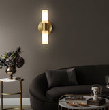 Modern LED Wall Sconce  Gold Aluminum Dual Light - Product example
