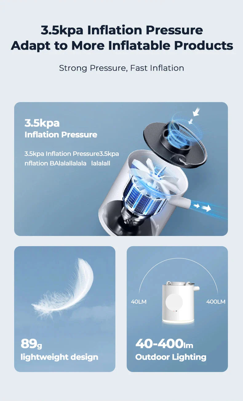 Portable Electric Air Pump  USB Rechargeable Mini Inflator - Product detail 7