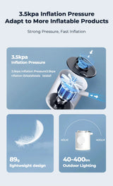 Portable Electric Air Pump  USB Rechargeable Mini Inflator - Product detail 7