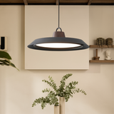 Scandinavian Pendant Light  Wood Metal Dining Lamp - Detailed view