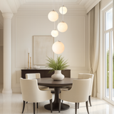 Scandinavian Staircase Chandelier  Floating Glass Sphere Cluster - Product detail 6