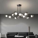 Modern Glass Ceiling Light  Smoke Globe Cluster Design - Product example