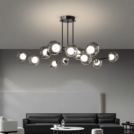 Modern Glass Ceiling Light  Smoke Globe Cluster Design - Product example