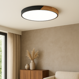 Nordic Ceiling Light  Wood and Black Metal Design - Product showcase