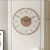 Scandinavian Wall Clock  Minimalist Wood Design - Product detail 7