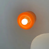 Modern Glass Wall Light  Circular LED Ring Design - Detailed view