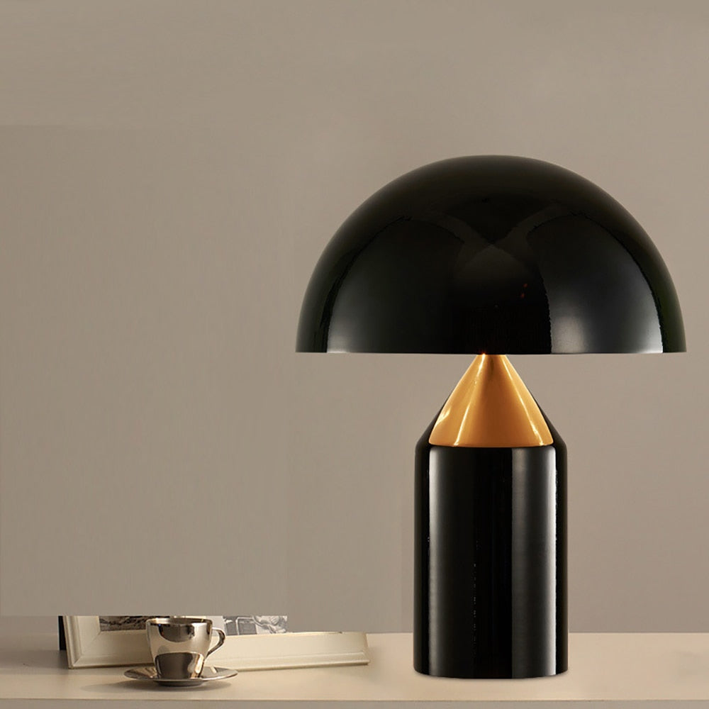 Modern Touch Table Lamp  Brushed Gold Dome Design - Product detail 4