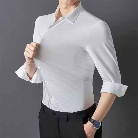 Professional Stretch Dress Shirt  Moisture-Wicking Comfort Fit - Product detail 8