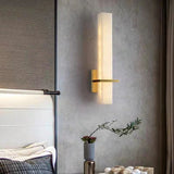 Modern LED Wall Lamp  Vertical Bar Design in White - Detailed view