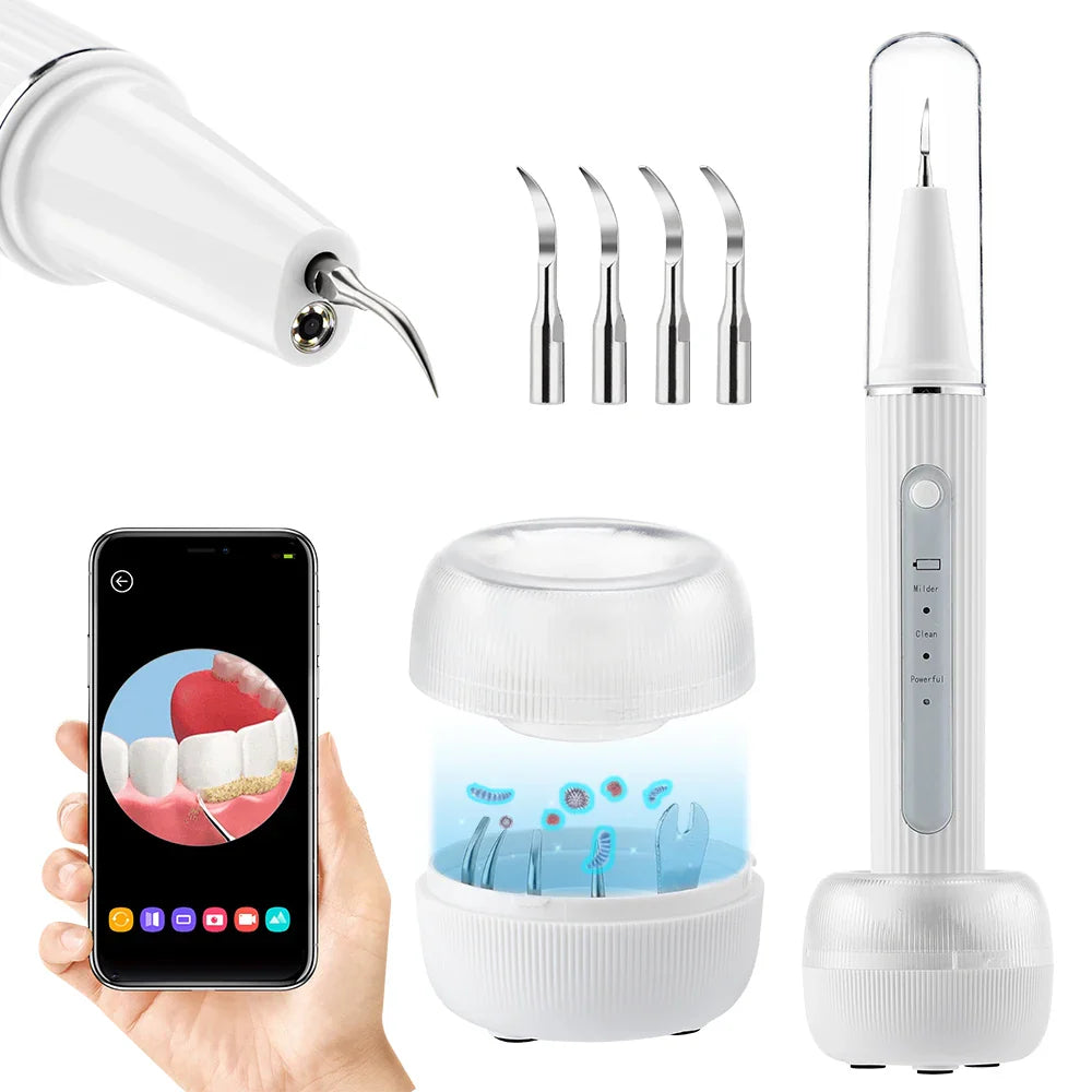 Professional Ultrasonic Dental Cleaner  Advanced Plaque  Tartar Remover - Detailed view