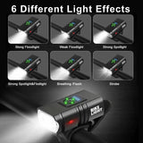 LED Bike Light Set  1500 Lumens USB Rechargeable Front and Rear - Product detail 4