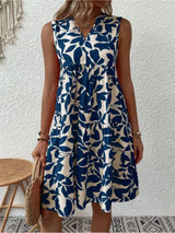 Summer Floral Dress  V-Neck Tiered Cotton Design - Product detail 17