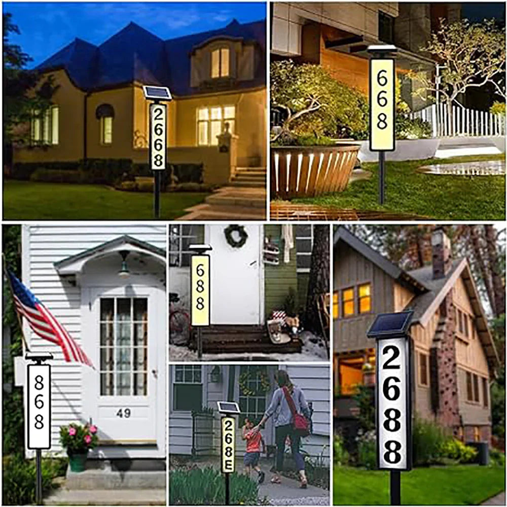 Solar House Number Light  Dual-Color LED Address Sign - Product detail 6