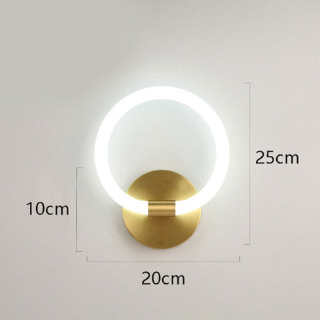 Modern Wall Sconce  Brushed Gold Globe Light - Product detail 18