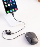USB Type C Retractable Mouse  Compact Travel Design - Product example