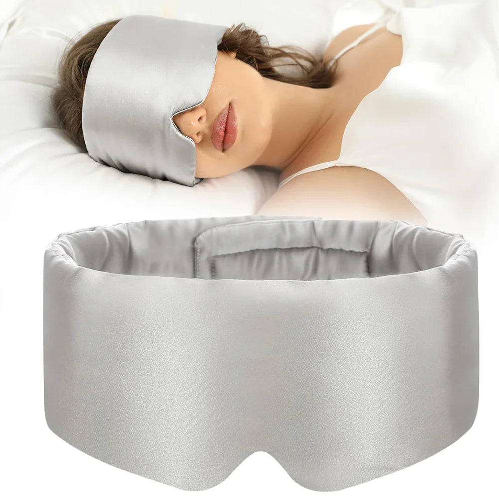 Mulberry Silk Sleep Mask  Luxury Light Blocking Design - Product showcase