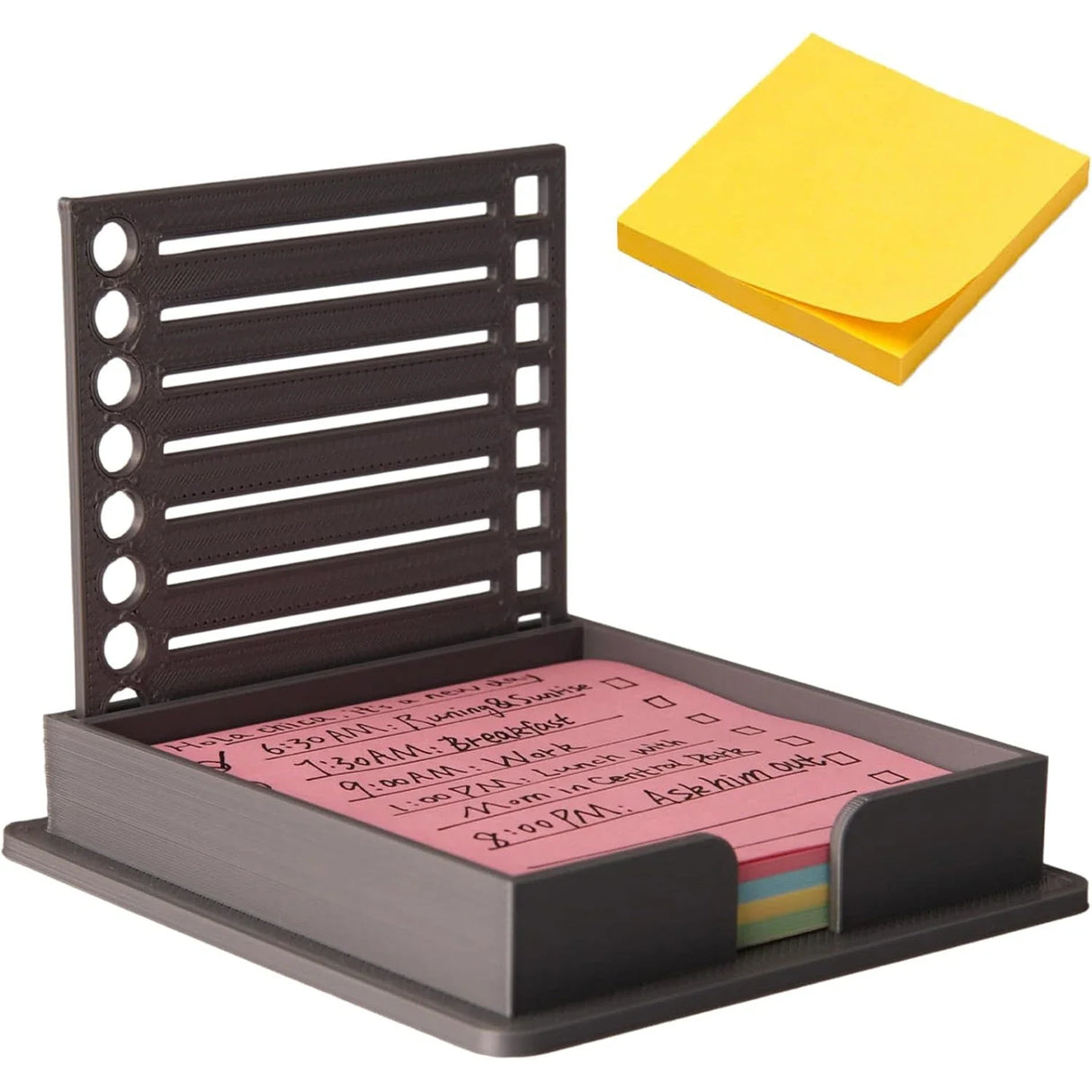 Desktop Note Organizer  Precision Template Storage Box - Detailed view