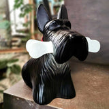 Scottie Dog Table Lamp  LED Black Resin Design - Product detail 11