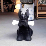 Scottie Dog Table Lamp  LED Black Resin Design - Product detail 12