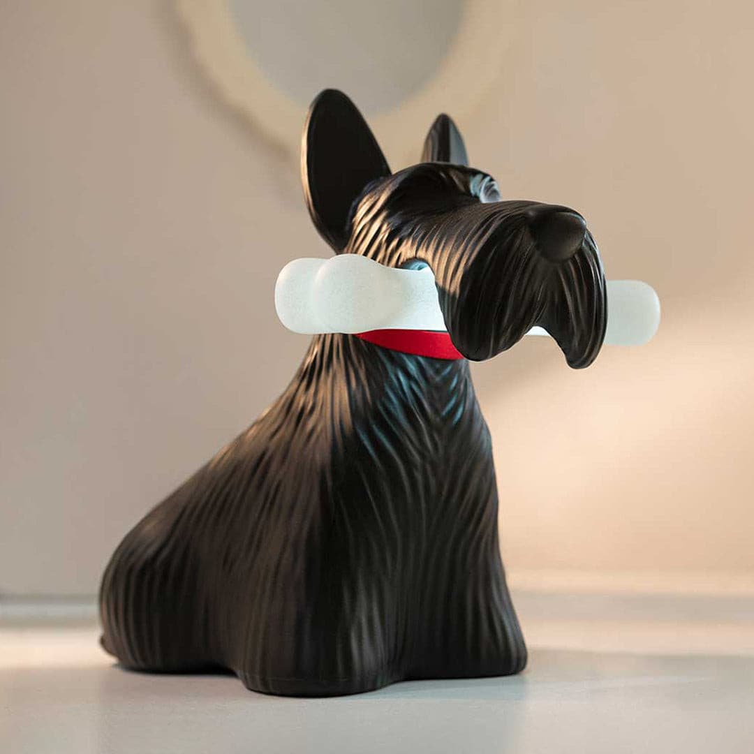 Scottie Dog Table Lamp  LED Black Resin Design - Product detail 13
