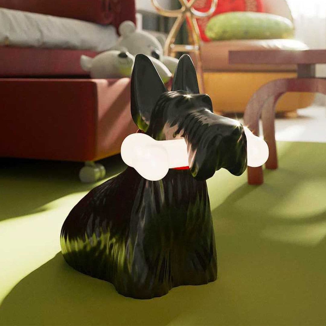 Scottie Dog Table Lamp  LED Black Resin Design - Product detail 14
