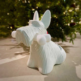 Scottie Dog Table Lamp  LED Black Resin Design - Product detail 19