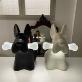 Scottie Dog Table Lamp  LED Black Resin Design - Product detail 24