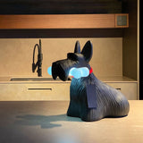 Scottie Dog Table Lamp  LED Black Resin Design - Product detail 39