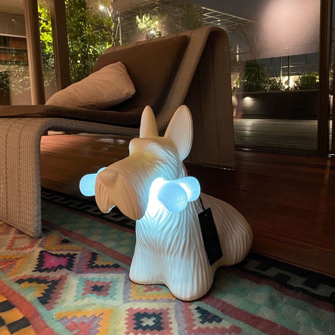 Scottie Dog Table Lamp  LED Black Resin Design - Product detail 41