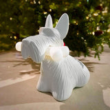 Scottie Dog Table Lamp  LED Black Resin Design - Product detail 43