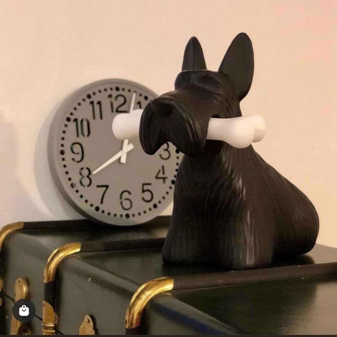 Scottie Dog Table Lamp  LED Black Resin Design - Product detail 44