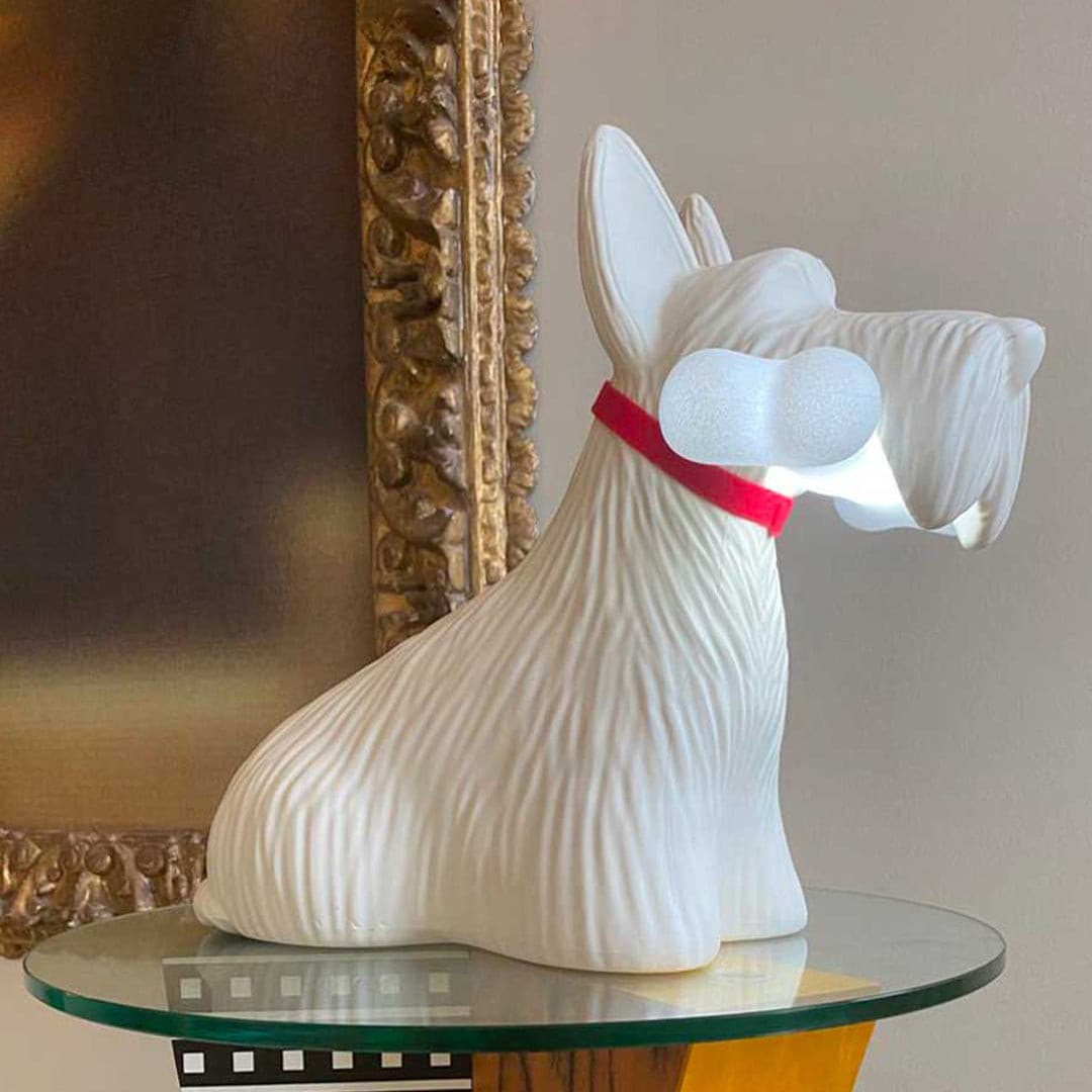 Scottie Dog Table Lamp  LED Black Resin Design - Product detail 7