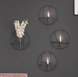 Modern Wall Candle Holder  Geometric Circle Design - Product example