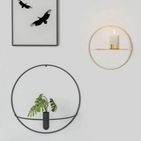 Modern Wall Candle Holder  Geometric Circle Design - Product detail 5