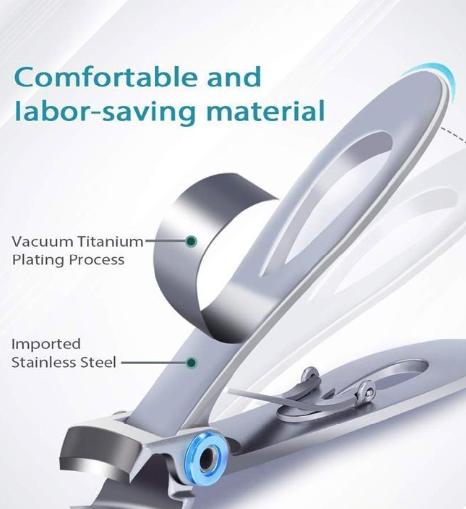 Professional Nail Trimmer  Heavy-Duty Stainless Steel Precision Clippers - Detailed view