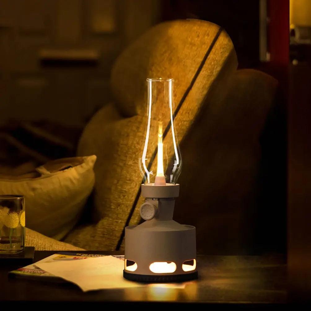Vintage LED Lantern  Rechargeable Glass Ambient Light - Product detail 16