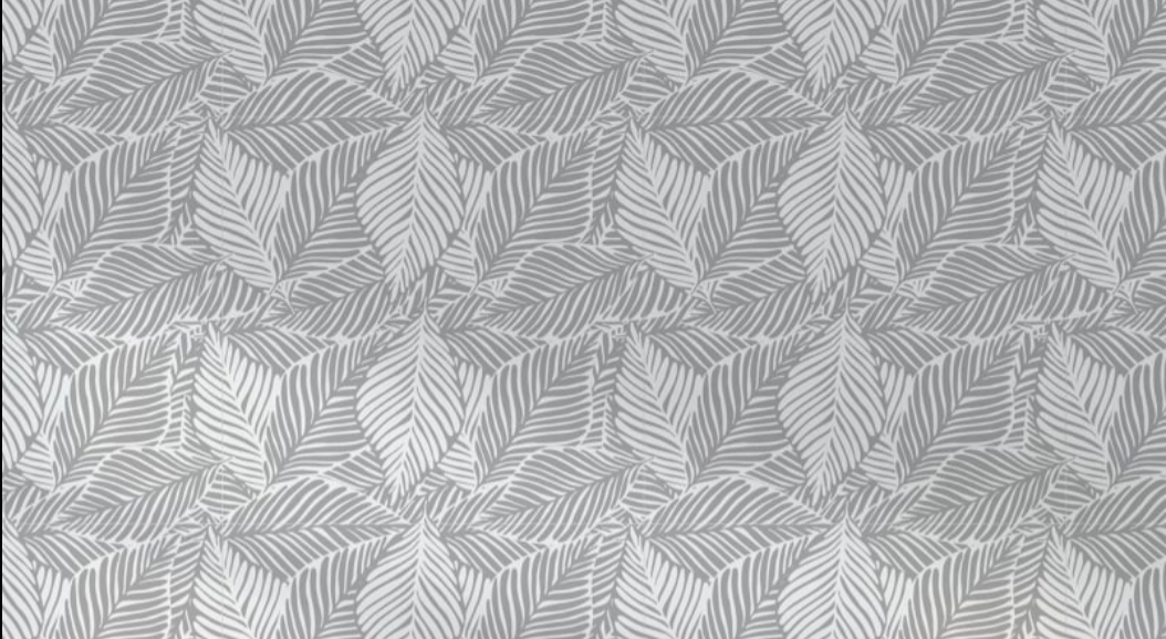Tropical Mural Wallpaper | Grey Palm Leaf Pattern
