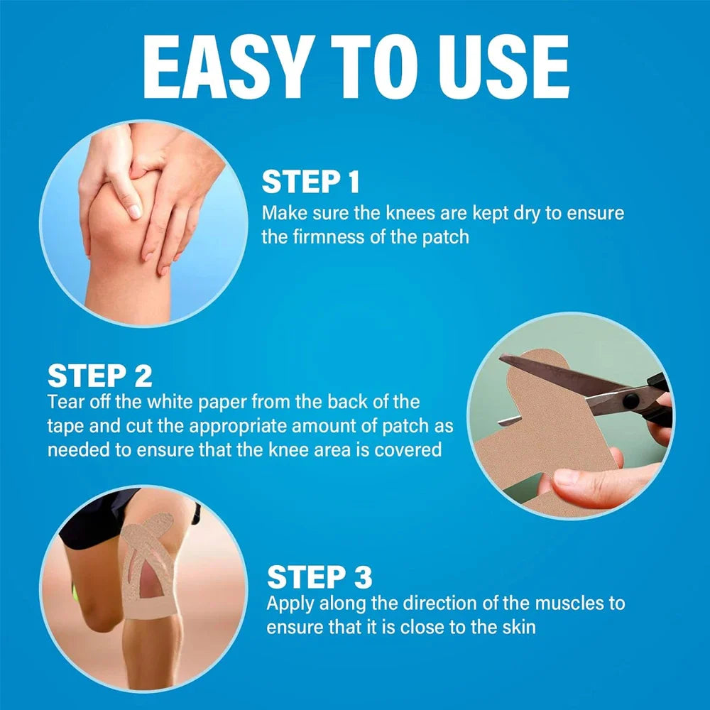 Athletic Kinesiology Tape  Pre-Cut Waterproof Support Strips - Product detail 14