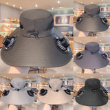 Solar Fan Sun Hat  Wide Brim Cooling Technology - Product example
